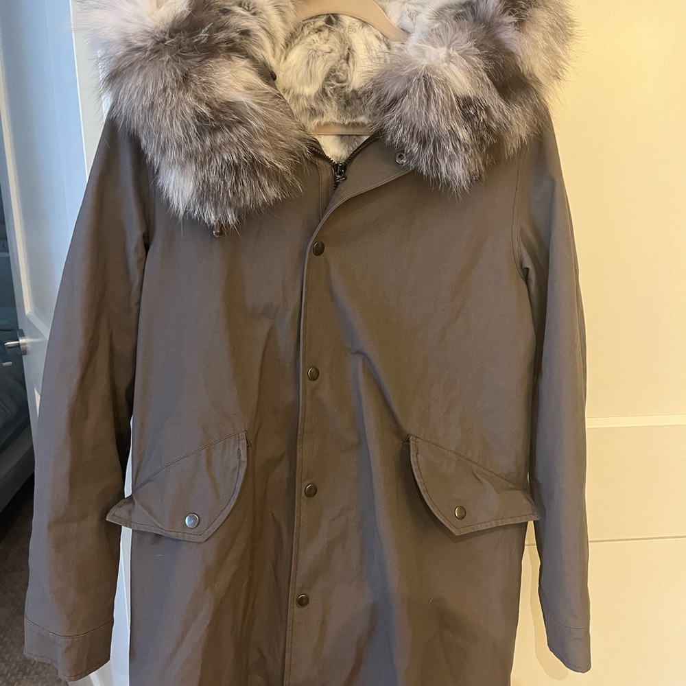 Adrienne Landau Real Fur Lined Parka